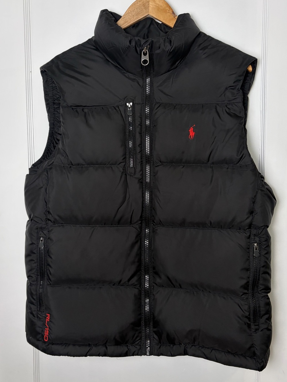 Polo Ralph Lauren Black Down Puffer Vest Large